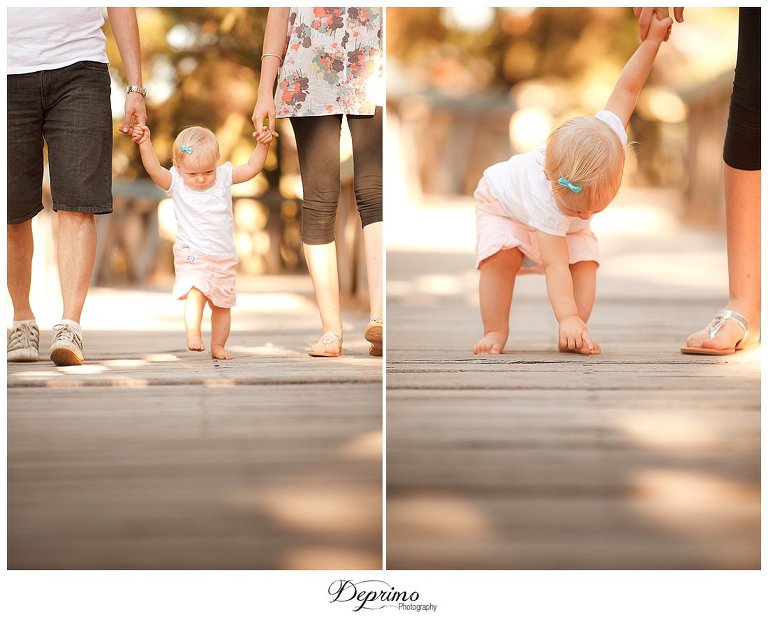 Family photos at the park